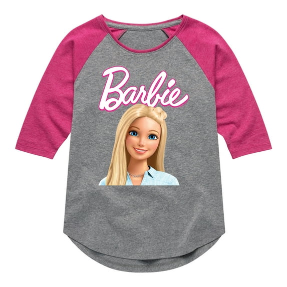 Barbie - Original Barbie - Doll - Toddler And Youth Girls Raglan Graphic T-Shirt