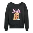thumbnail image 1 of Barbie - Original Barbie Doll - Women's Lightweight French Terry Long Sleeve Shirt, 1 of 4