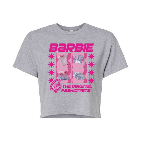 Barbie - Original Fashionista - Juniors Cropped Graphic T-Shirt