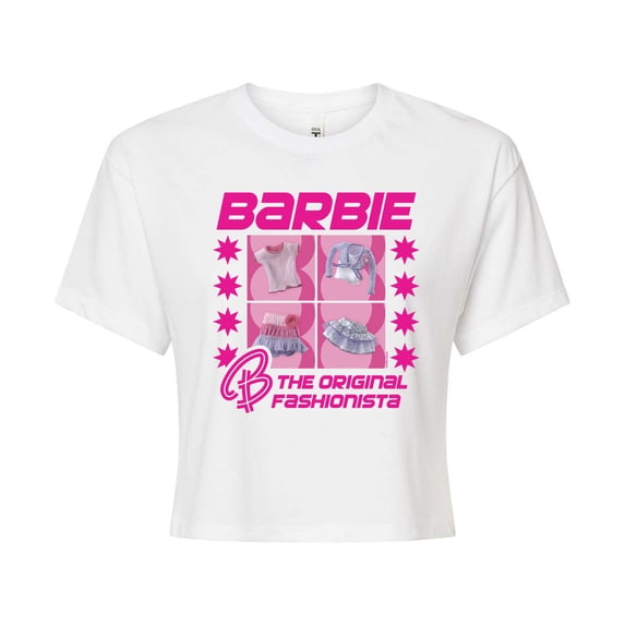 Barbie - Original Fashionista - Juniors Cropped Graphic T-Shirt