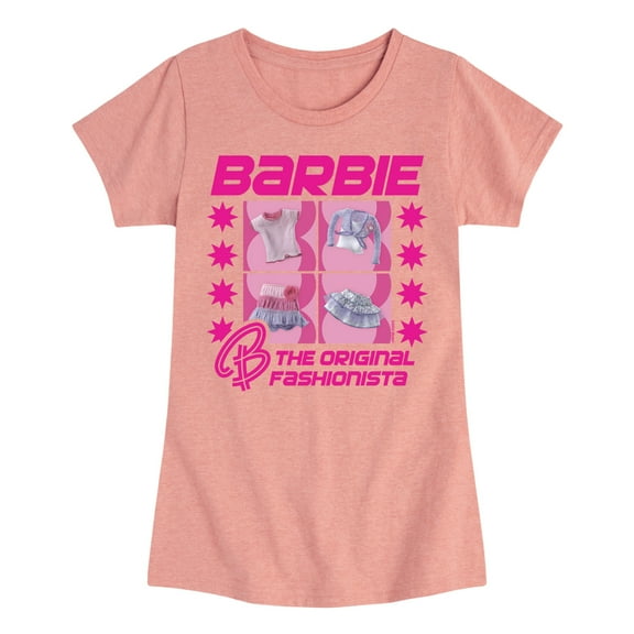 Barbie - Original Fashionista - Toddler And Youth Girls Fitted Short Sleeve Graphic T-Shirt