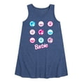 thumbnail image 1 of Barbie - Original Icons in Circle Grid - Toddler and Youth Girls A-line Dress, 1 of 4