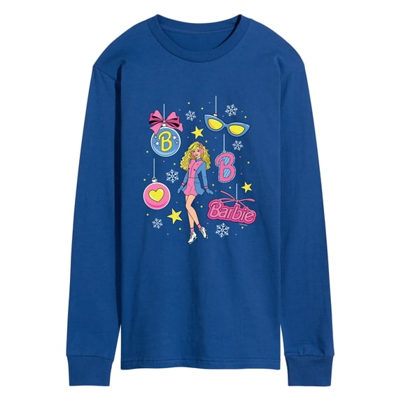 Barbie - Ornament Grid - Men's Long Sleeve Graphic T-Shirt