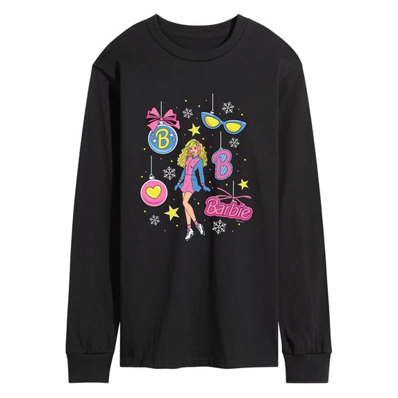 Barbie - Ornament Grid - Men's Long Sleeve Graphic T-Shirt