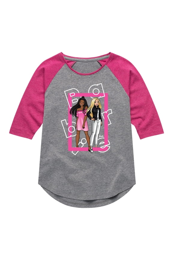 - Out Of Box - Toddler And Youth Girls Raglan Graphic T-Shirt
