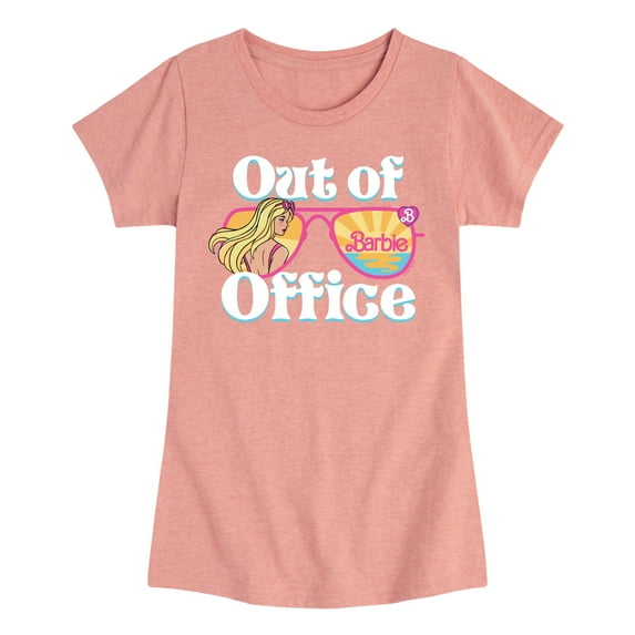 Barbie - Out of Office - Seeing Sunsets and Beaches - Toddler And Youth Girls Raglan Graphic T-Shirt