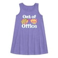 thumbnail image 1 of Barbie - Out of Office - Seeing Sunsets and Beaches - Toddler and Youth Girls A-line Dress, 1 of 3