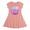 thumbnail image 1 of Barbie - Palm Trees - 90's Retro Style - Toddler And Youth Girls Fit And Flare Dress, 1 of 1