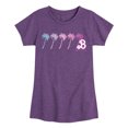 thumbnail image 1 of Barbie - Palm Trees - Dream Summer - Toddler And Youth Girls Raglan Graphic T-Shirt, 1 of 4