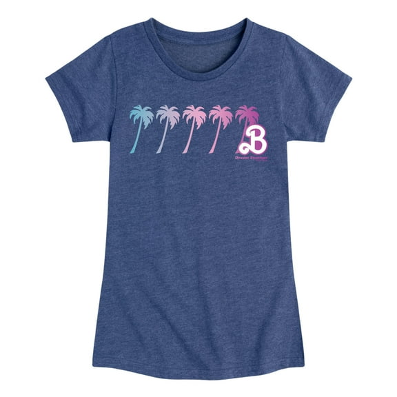 Barbie - Palm Trees - Dream Summer - Toddler And Youth Girls Raglan Graphic T-Shirt