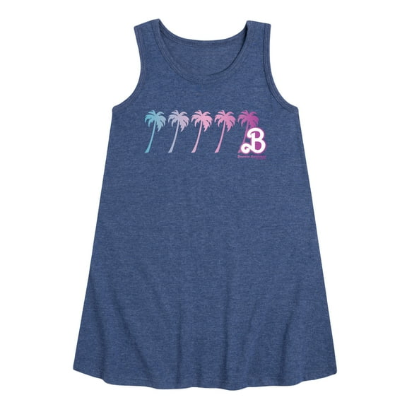 Barbie - Palm Trees - Dream Summer - Toddler and Youth Girls A-line Dress