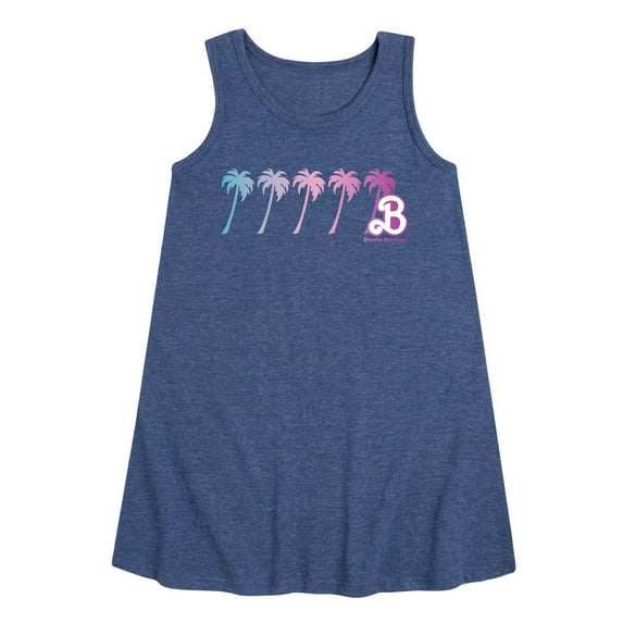Barbie - Palm Trees - Dream Summer - Toddler and Youth Girls A-line Dress