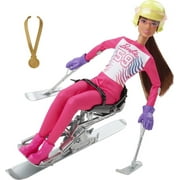 Barbie Para Alpine Skier Doll, Brunette with Ski Outfit, Trophy &Winter Sport Accessories