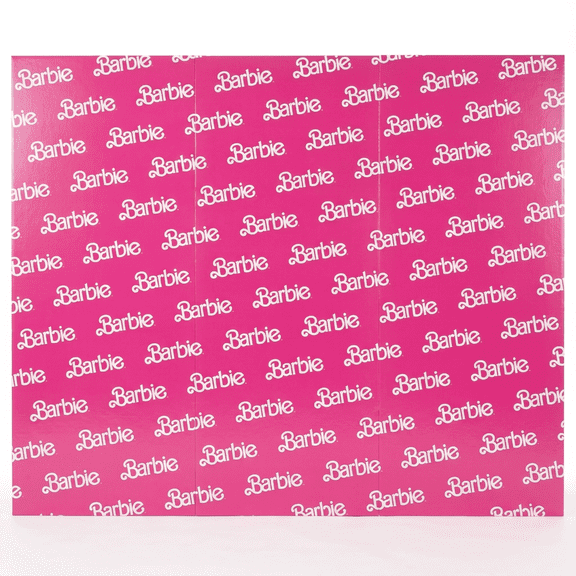 Amscan 100" L x 65" W Photo Studio Background, 3 Panel Set, Barbie Party Theme, Pink, 3 Count
