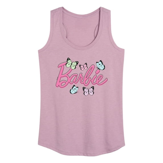 Barbie - Pastel Butterfly Colors - Women's Racerback Tank Top
