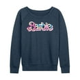 thumbnail image 1 of Barbie - Pastel Colored Logo - Women's Lightweight French Terry Long Sleeve Shirt, 1 of 4