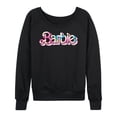 thumbnail image 1 of Barbie - Pastel Colored Logo - Women's Lightweight French Terry Long Sleeve Shirt, 1 of 4