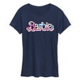 thumbnail image 1 of Barbie - Pastel Colored Logo - Women's Short Sleeve Graphic T-Shirt, 1 of 4