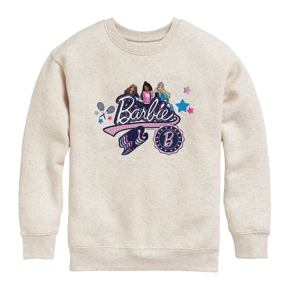 Barbie - Patches - Youth Boys Crew Fleece Sweatshirt