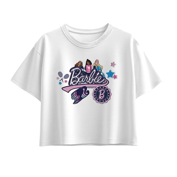 Barbie - Patches Short Sleeve Boxy Graphic T-Shirt