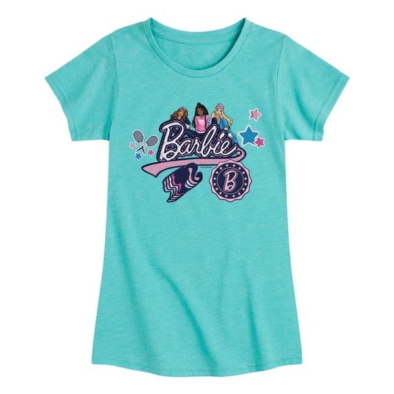 Barbie - Patches - Youth Girls Fitted Short Sleeve T-Shirt