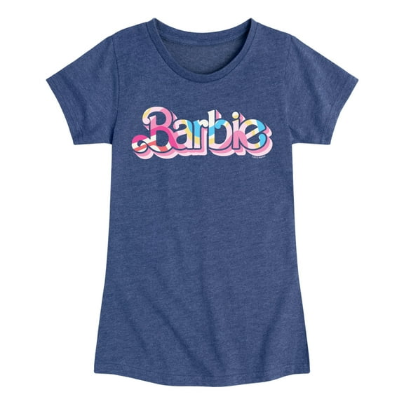 Barbie - Pattern Colorful - Toddler And Youth Girls Raglan Graphic T-Shirt