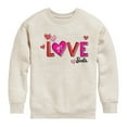 thumbnail image 1 of Barbie - Patterned Love - Toddler And Youth Crewneck Fleece Sweatshirt, 1 of 5