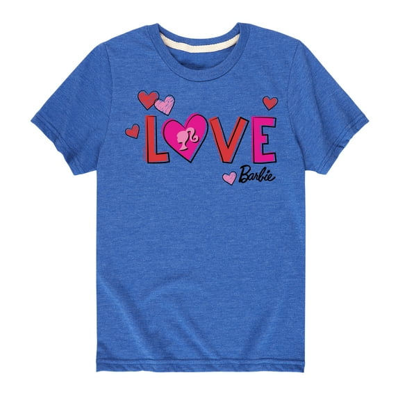 Barbie - Patterned Love - Toddler And Youth Short Sleeve Graphic T-Shirt