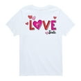 thumbnail image 1 of Barbie - Patterned Love - Toddler And Youth Short Sleeve Graphic T-Shirt, 1 of 5