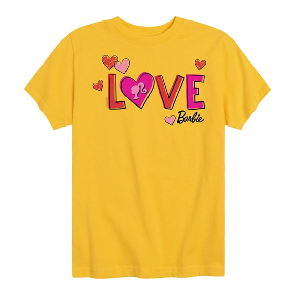 Barbie - Patterned Love - Toddler And Youth Short Sleeve Graphic T-Shirt