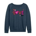 thumbnail image 1 of Barbie - Patterned Love - Women's Lightweight French Terry Long Sleeve Shirt, 1 of 5