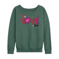 thumbnail image 1 of Barbie - Patterned Love - Women's Lightweight French Terry Long Sleeve Shirt, 1 of 5
