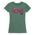 thumbnail image 1 of Barbie - Patterned Love - Women's Short Sleeve Graphic T-Shirt, 1 of 5
