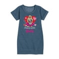 thumbnail image 1 of Barbie - Peace Love Barbie - Toddler And Youth Girls Fleece Dress, 1 of 5