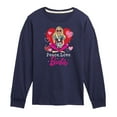 thumbnail image 1 of Barbie - Peace Love Barbie - Toddler And Youth Long Sleeve Graphic T-Shirt, 1 of 5