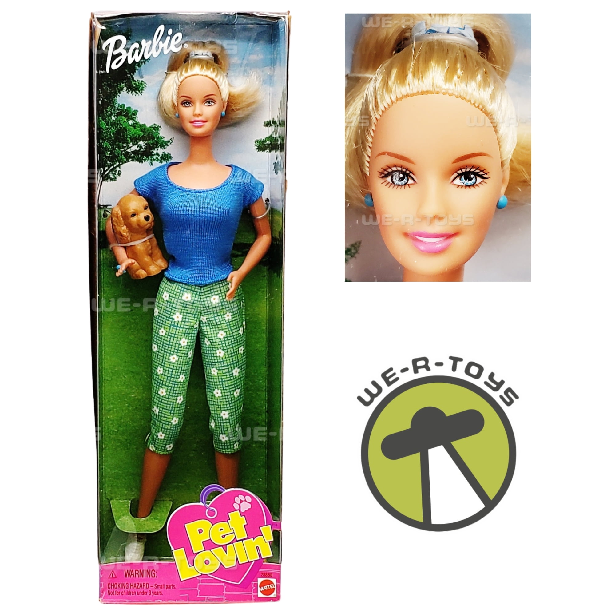 Barbie Pet Lovin' Doll With Puppy Mattel 1999 No. 28880 NEW