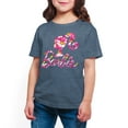 thumbnail image 1 of Barbie - Pink Daisy Pattern Logo - Toddler And Youth Short Sleeve Graphic T-Shirt, 1 of 4