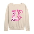 thumbnail image 1 of Barbie - Pink Doll Closeup - Women's Lightweight French Terry Long Sleeve Shirt, 1 of 5