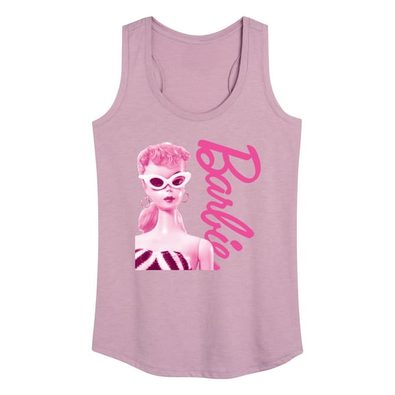 Barbie - Pink Doll Closeup - Women's Racerback Tank Top