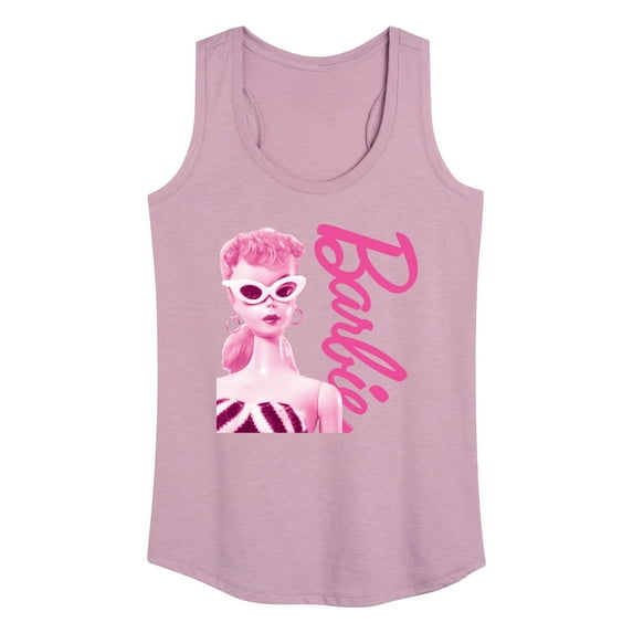 Barbie - Pink Doll Closeup - Women's Racerback Tank Top