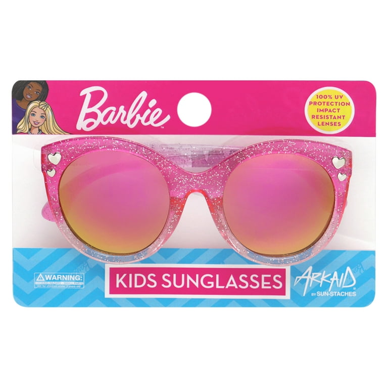 Barbie Pink Glitter Cateye Kids Sunglasses - Walmart.com display picture 2