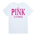 thumbnail image 1 of Barbie - Pink Is Power - Toddler & Youth Short Sleeve Graphic T-Shirt, 1 of 5