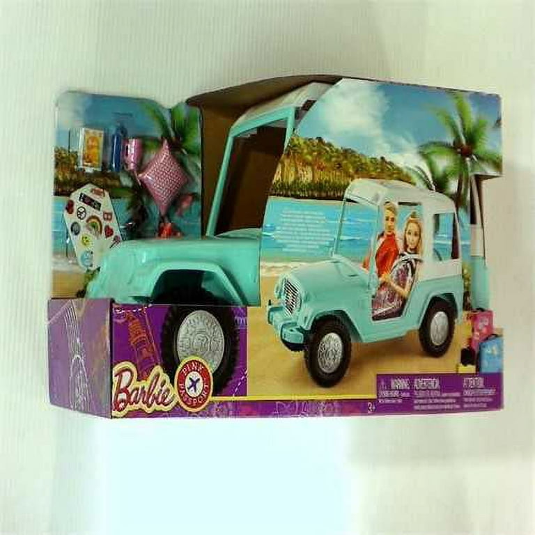 Barbie pink passport jeep on sale vehicle