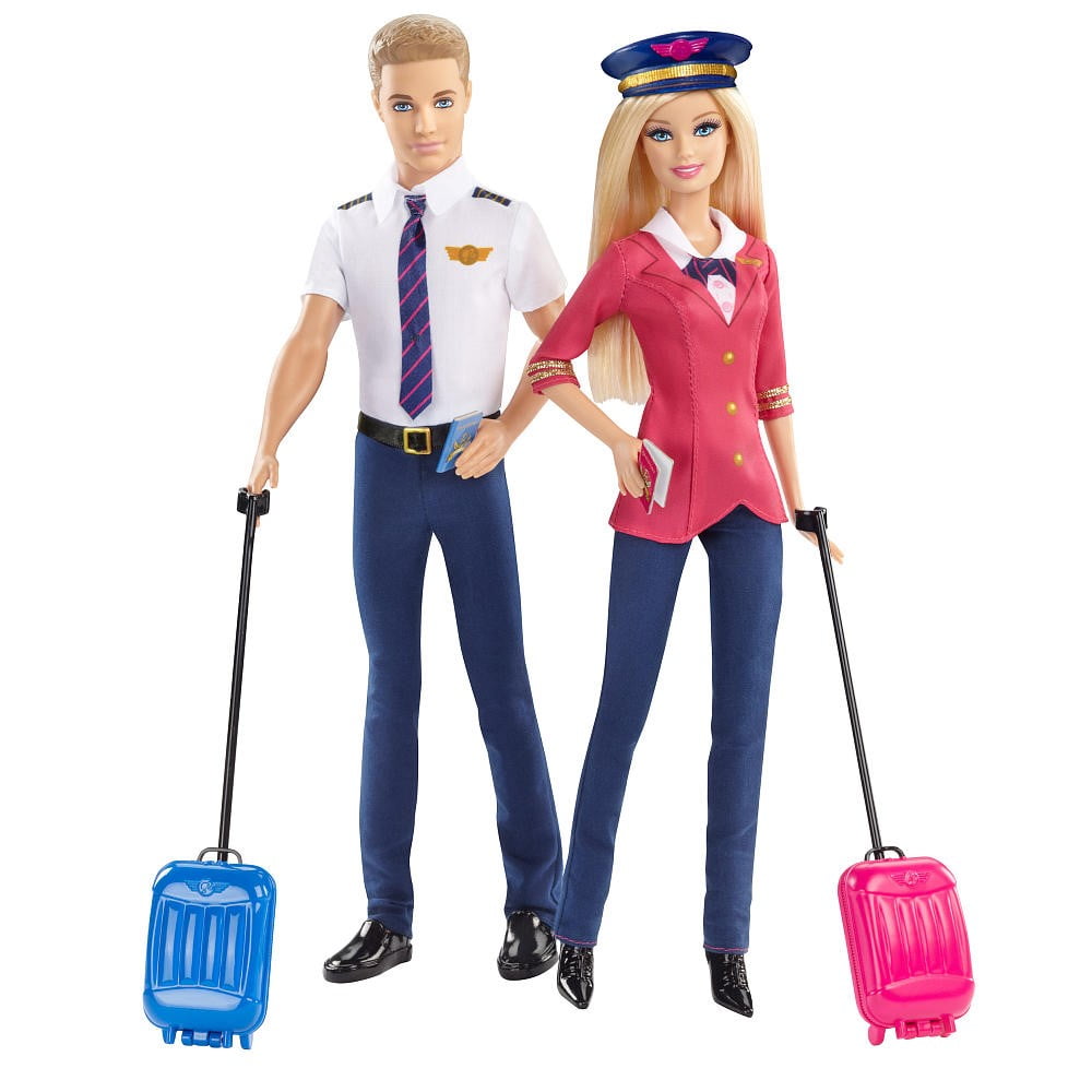 Barbie Pink Passport Pilot and Accessories Dolls