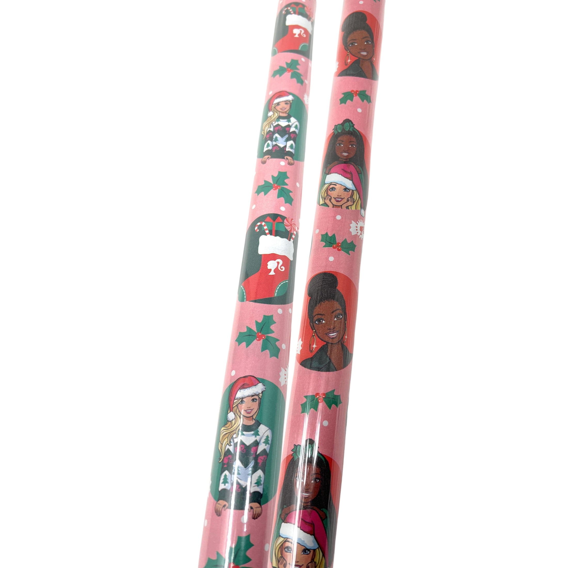Barbie Pink Wrapping Paper, Tear Resistant Premium Gift Cover Kids Girls Christmas Baby Shower Birthday Holiday Home Party Gift Wrapper 25sq ft (2 Rolls) Designs Vary Bonus Exclusive Canzonnet Pennet