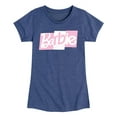 thumbnail image 1 of Barbie - Pink and White Block Mixed Font Logo - Toddler And Youth Girls Short Sleeve Graphic T-Shirt, 1 of 5