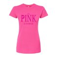 thumbnail image 1 of Barbie - Pink is Power - Juniors Fitted Graphic T-Shirt, 1 of 1