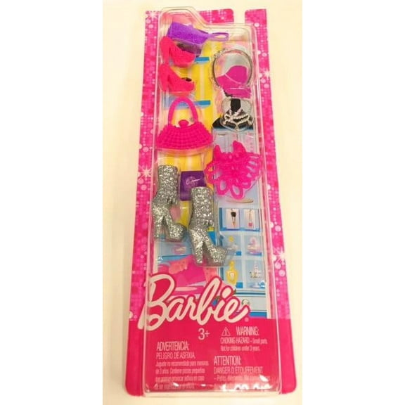 Barbie Plastic Fashionistas Accessories Pack, 10 Pcs