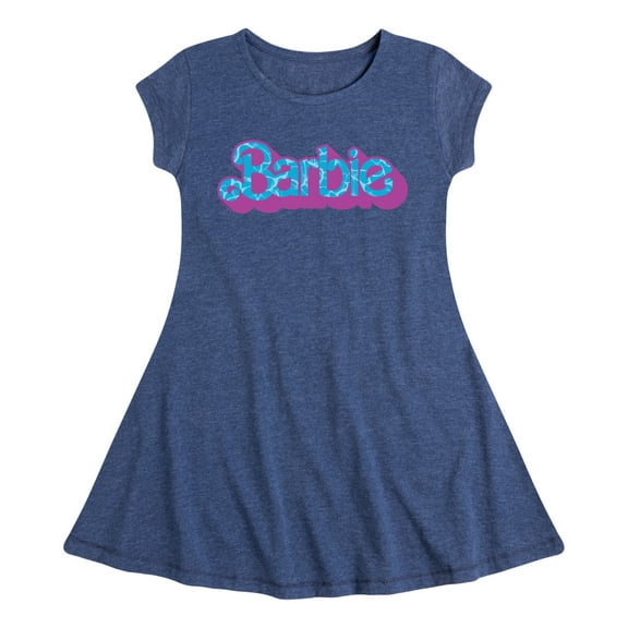 Barbie - Pool Water Reflection - Toddler And Youth Girls Fit And Flare Dress
