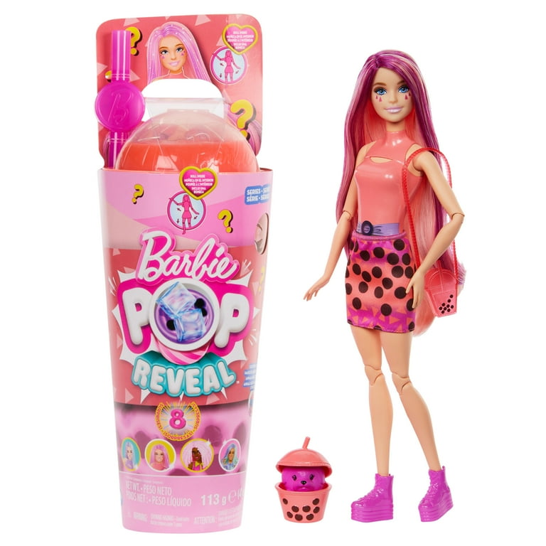 Barbie Pop Reveal Boba Tea Mango Mochi Fashion Doll Accessories Set with 8 Surprises Styles Vary Walmart
